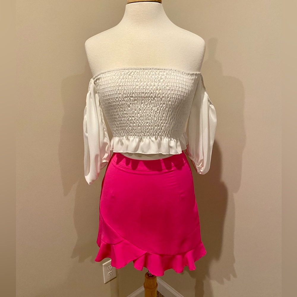 Pink Ruffle Skirt